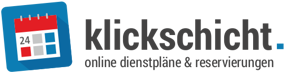 klickschicht. online dienstpläne & reservierungen
